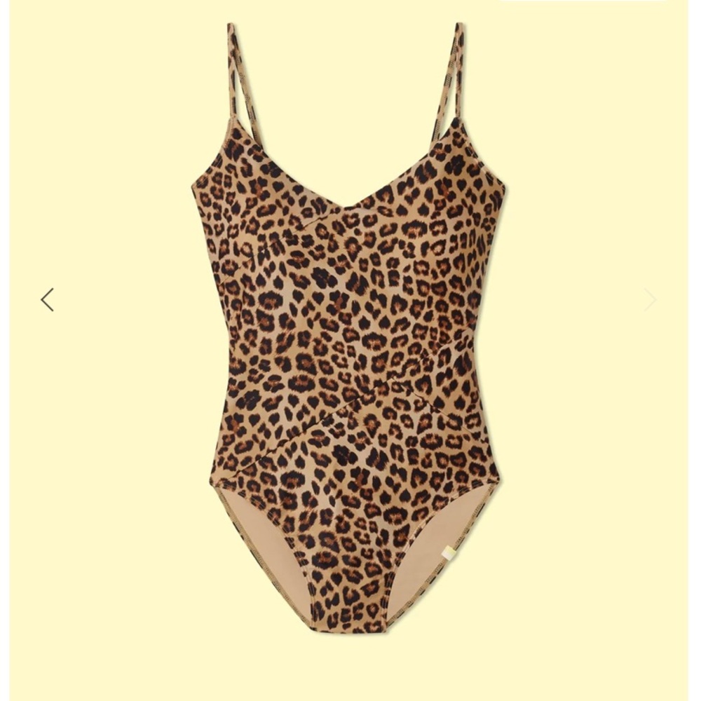 Summersalt One Piece Swimsuit The Marina in Leopard Print